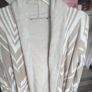 INC International Concepts Sophisticated Slimming Fit & Fringe, Caramel Sweater